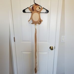 Toddler lion plush leash backpack